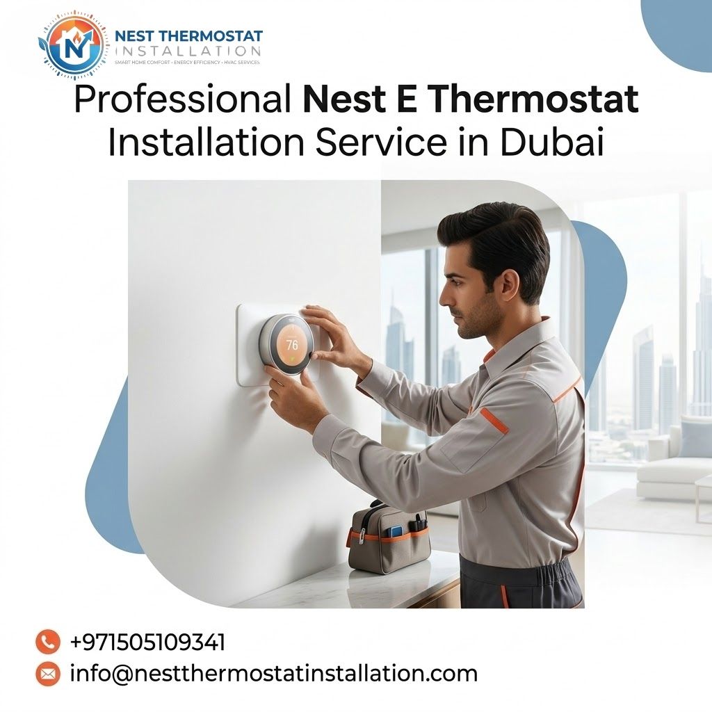 Install Nest E Thermostat in Dubai